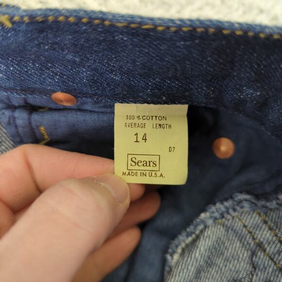 Vintage Sears Jeans High-rise Straight Leg Women's 14 Modern Size 8 Rigid Denim - Picture 8 of 9